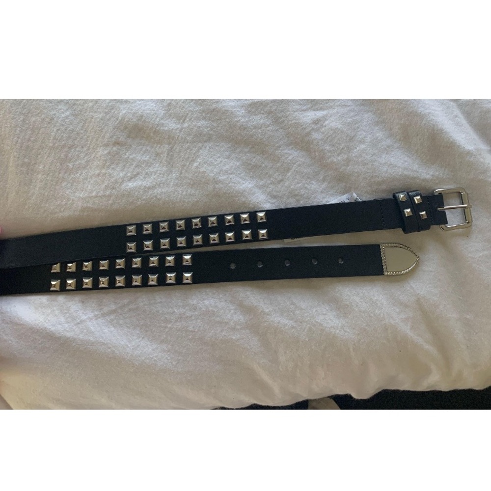Studded black belt